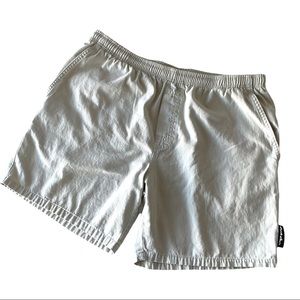 Men’s / unisex Gotcha cotton pull on khaki shorts, estimated size XL